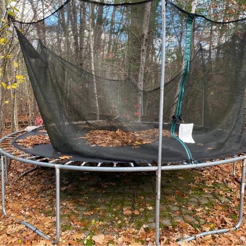 Old trampolines removal