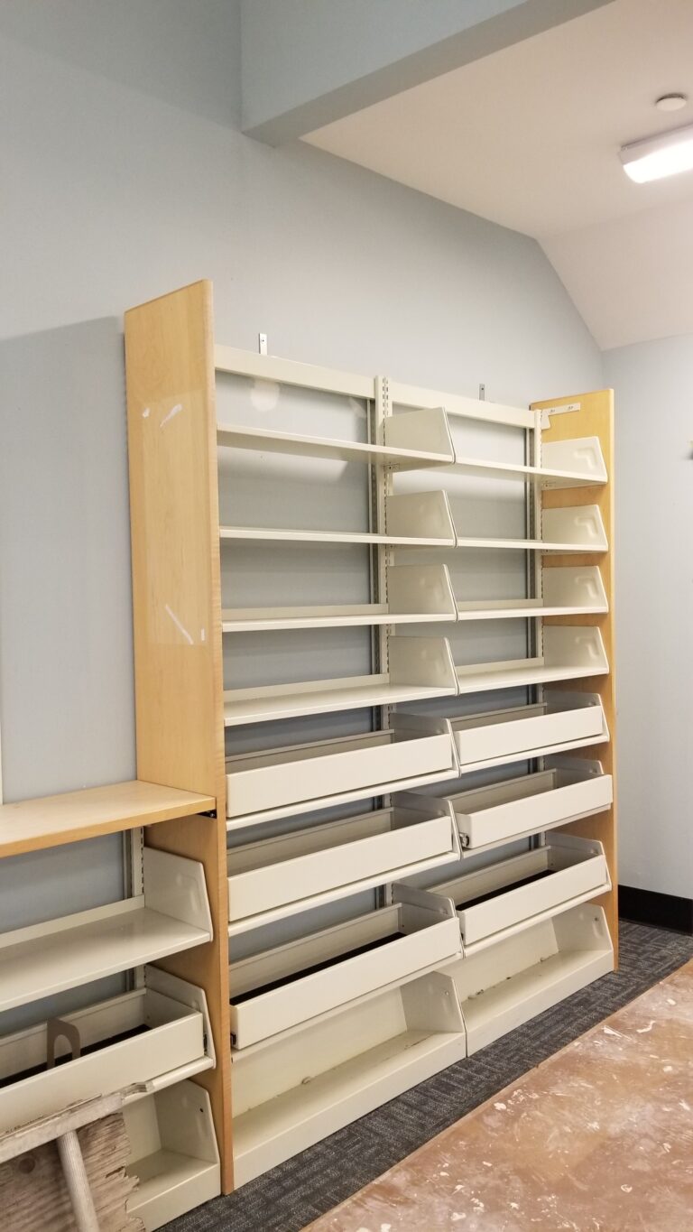 Shelving Removal Glen Head Library